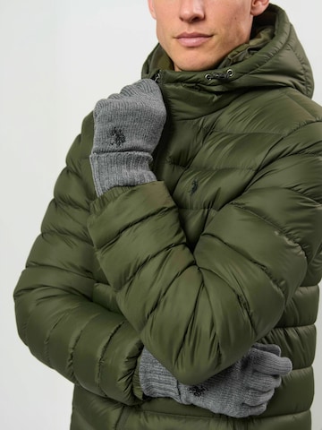 U.S. POLO ASSN. Kesztyű ' UUObi ' - szürke: elől