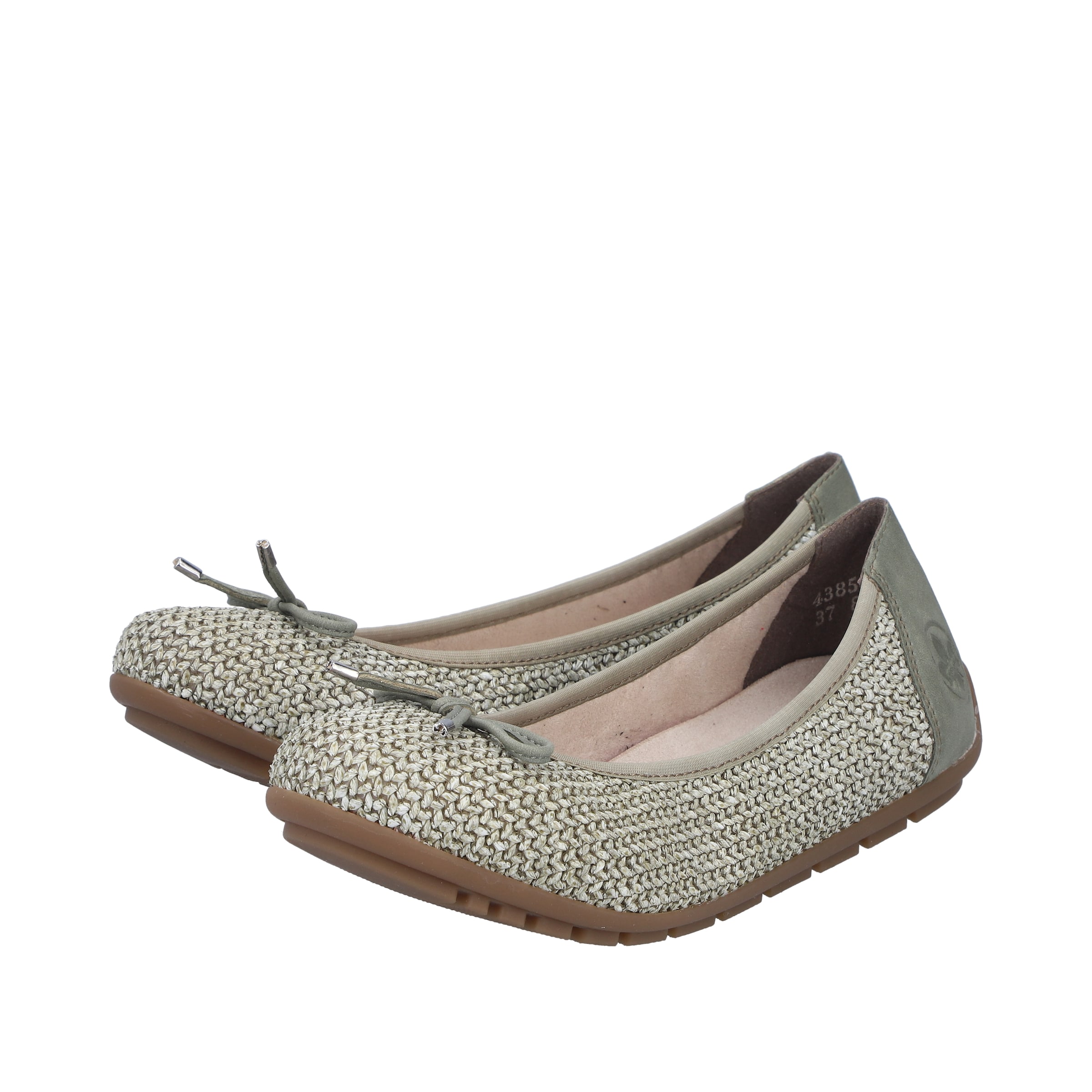 Ballerines '43850' Rieker en vert