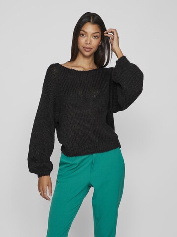 VILA Sweater in Black: front