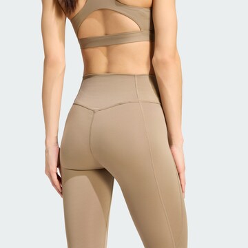 Skinny Pantaloni sportivi 'Opt Ess' di ADIDAS PERFORMANCE in beige