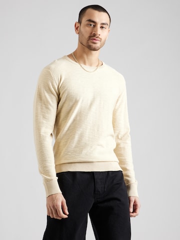 INDICODE JEANS Sweater 'Hugolia' in Beige: front