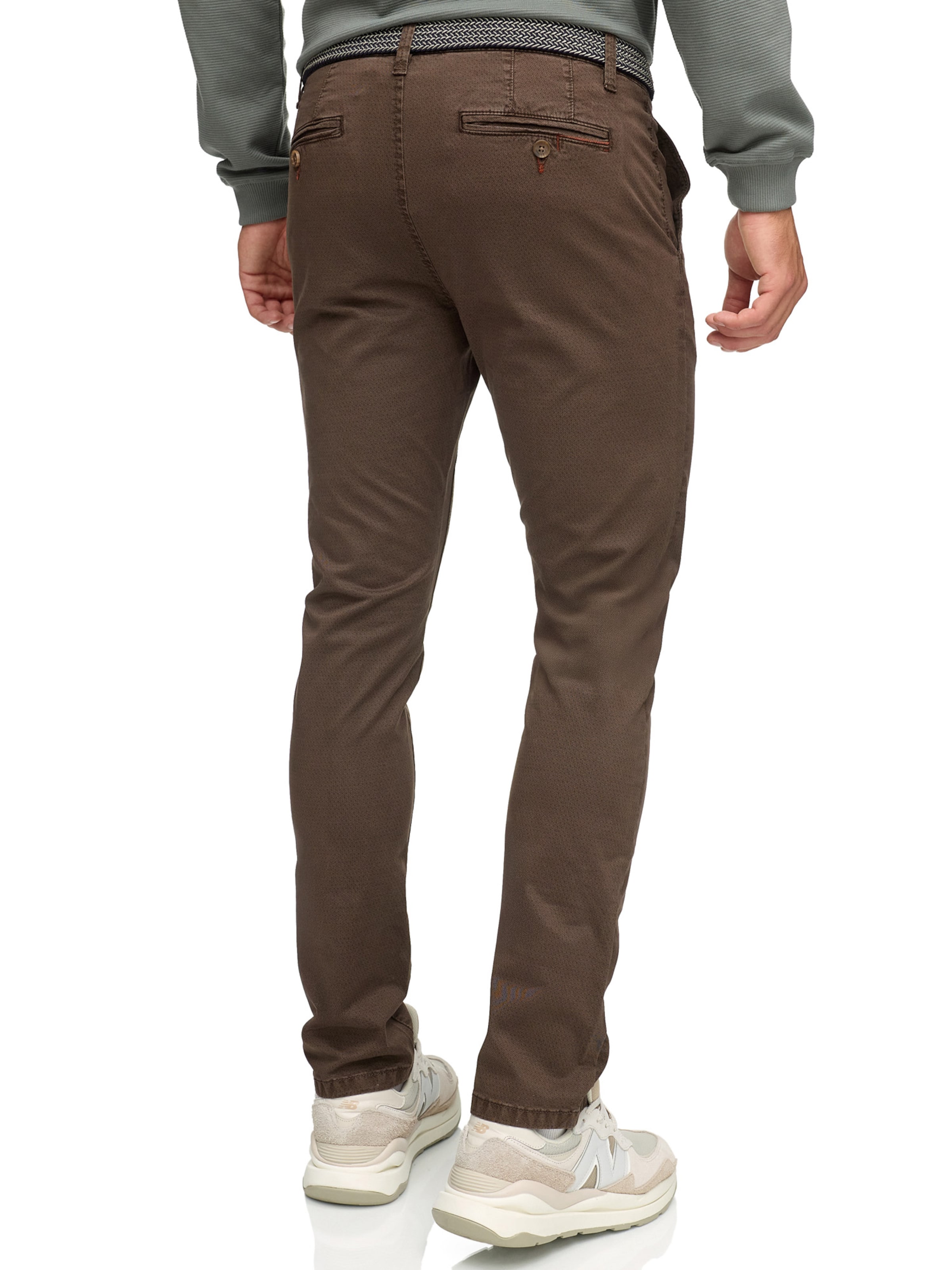 INDICODE JEANS Regular Chino Pants in Brown