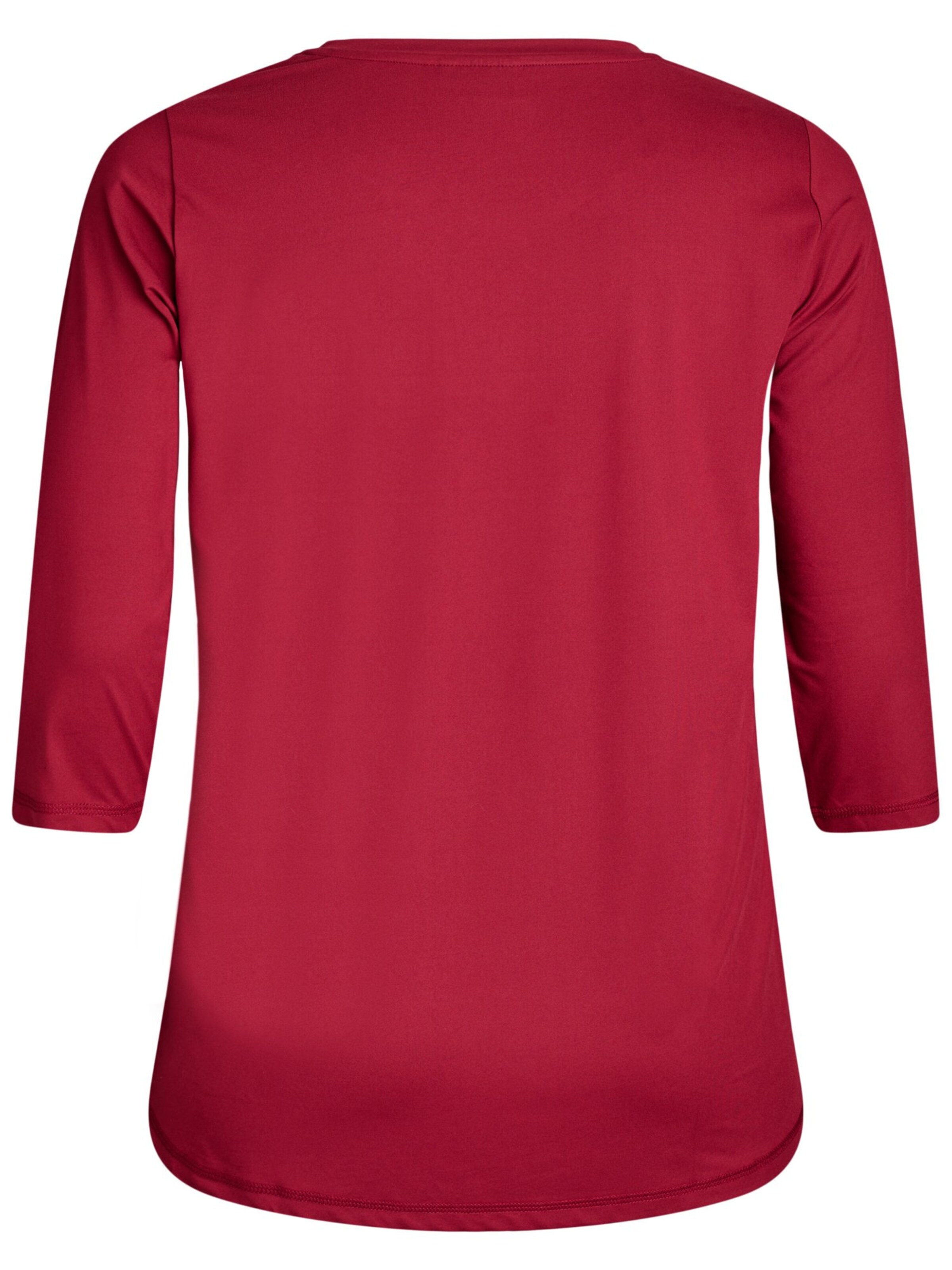Active by Zizzi Shirt 'Abasic One' in Red