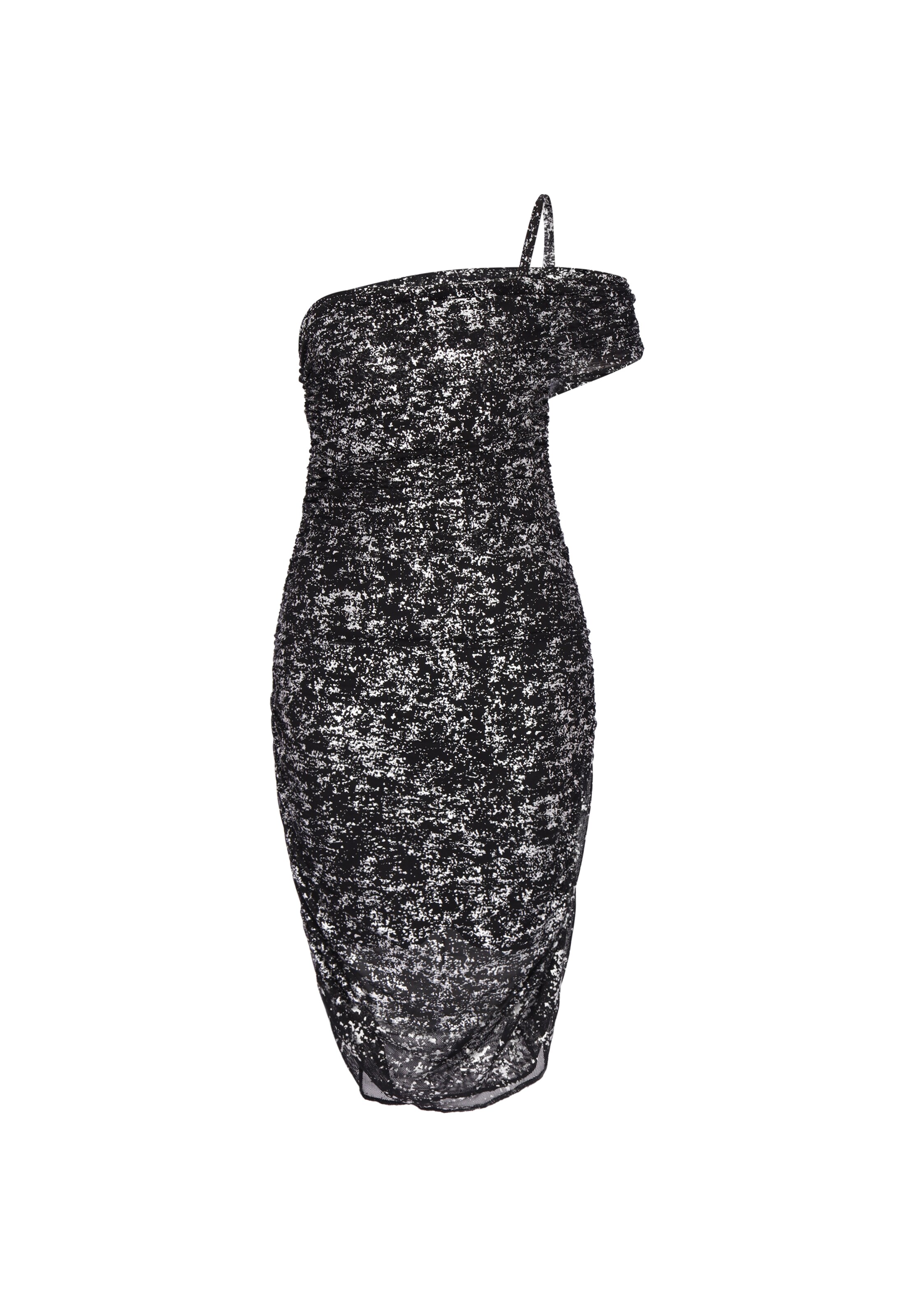 Robe de cocktail faina en noir : devant