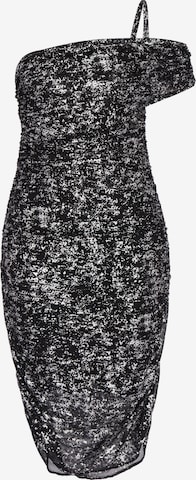 Robe de cocktail faina en noir : devant