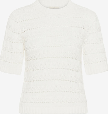 Pull-over 'KAkaren' Kaffe en blanc : devant
