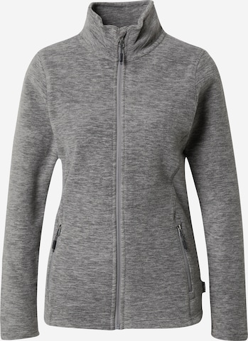 KILLTEC Athletic Fleece Jacket in Grey: front