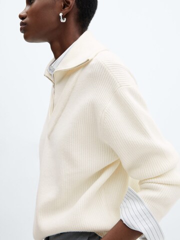 Pull-over 'EMPIRE' MANGO en blanc