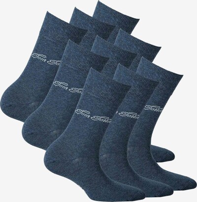 TOM TAILOR Socken in taubenblau / weiß, Produktansicht