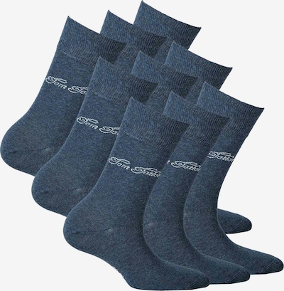 TOM TAILOR Socken in taubenblau / weiß, Produktansicht