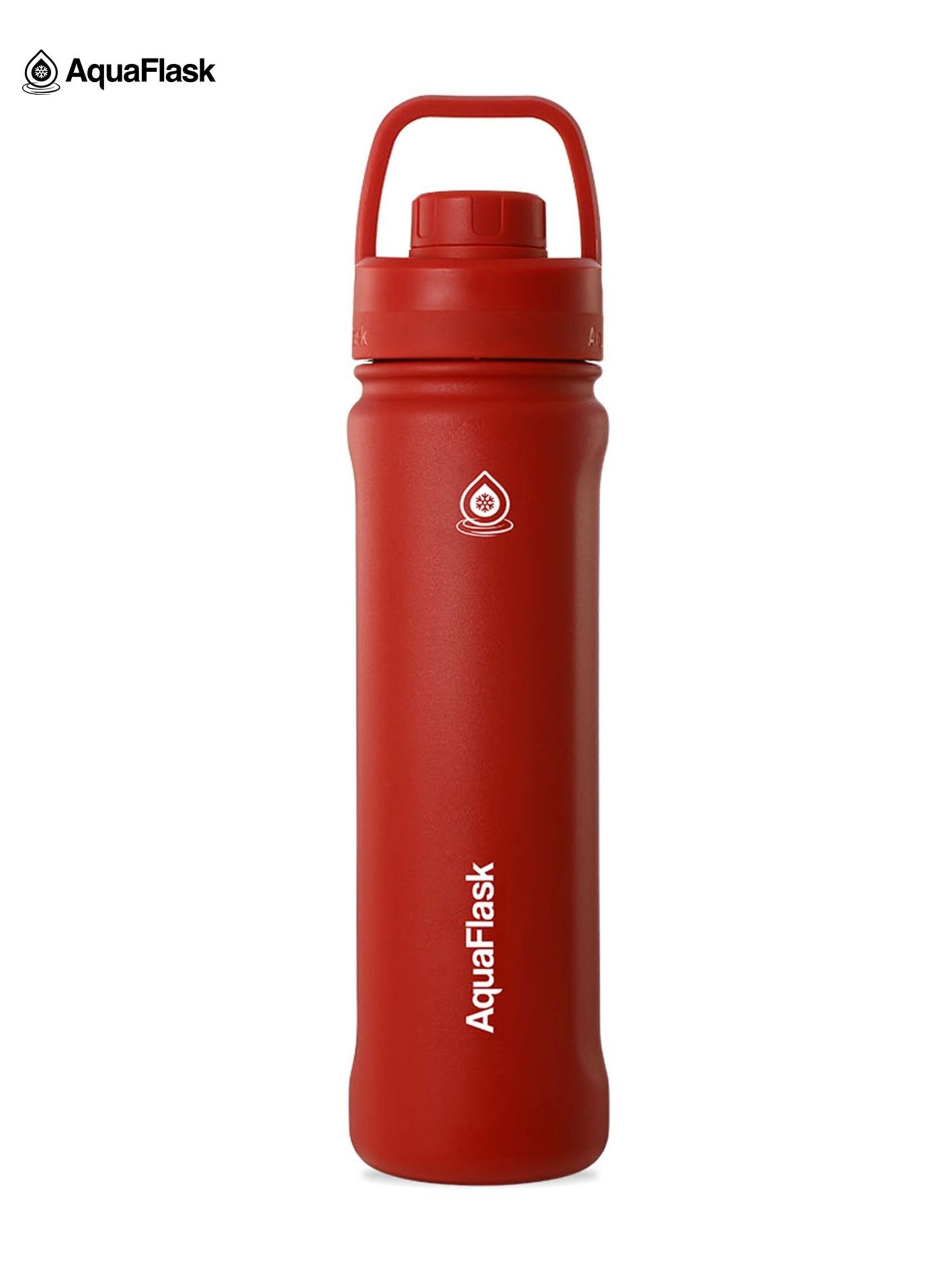 AquaFlask Láhev na vodu 'AquaFlask Termoláhev REGULAR+ 650 ml' – červená: přední strana