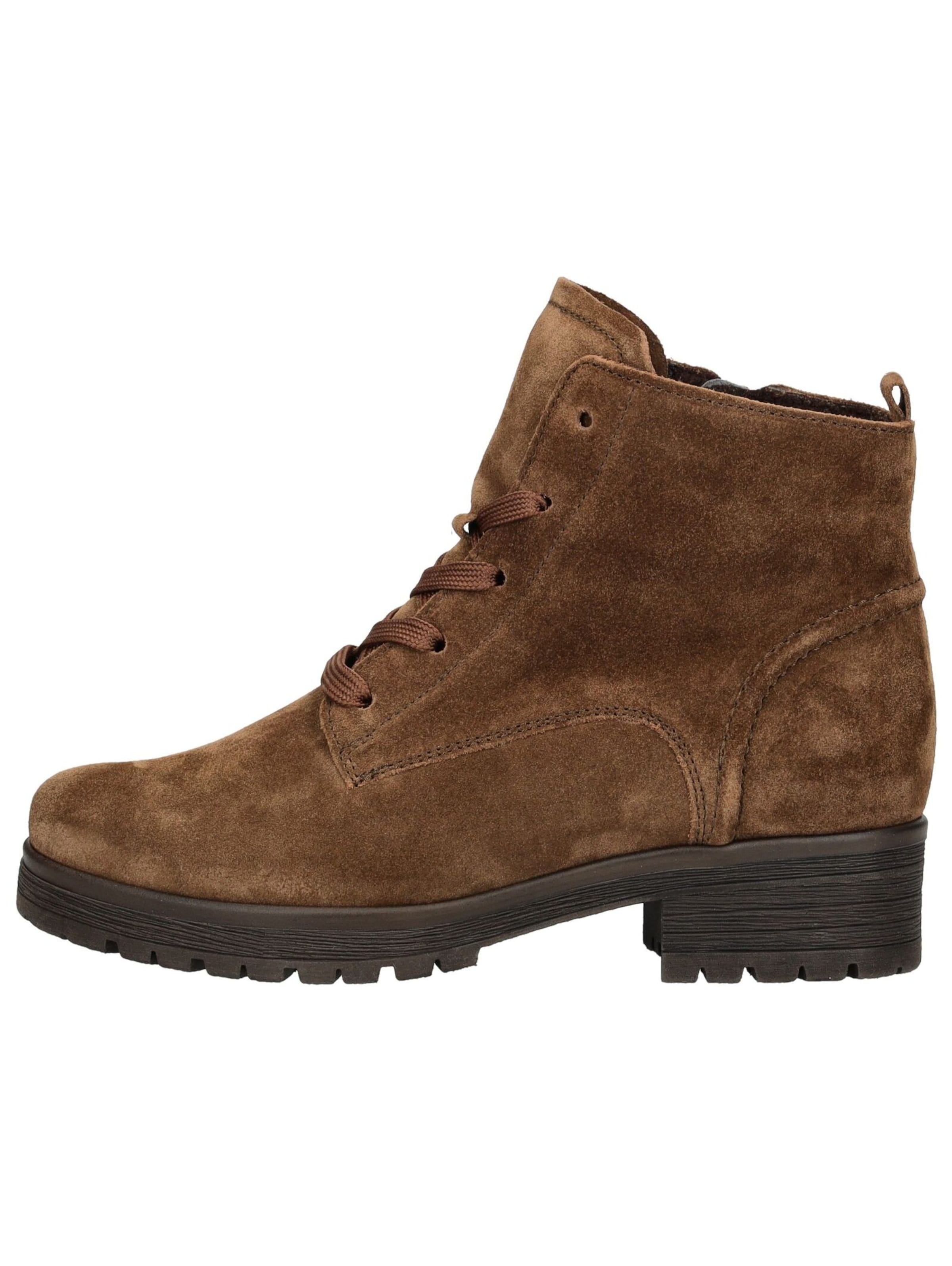 GABOR Lace-up bootie in Brown