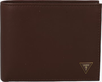 GUESS Lommebok 'SCALA BILLFOLD' i brun: forside