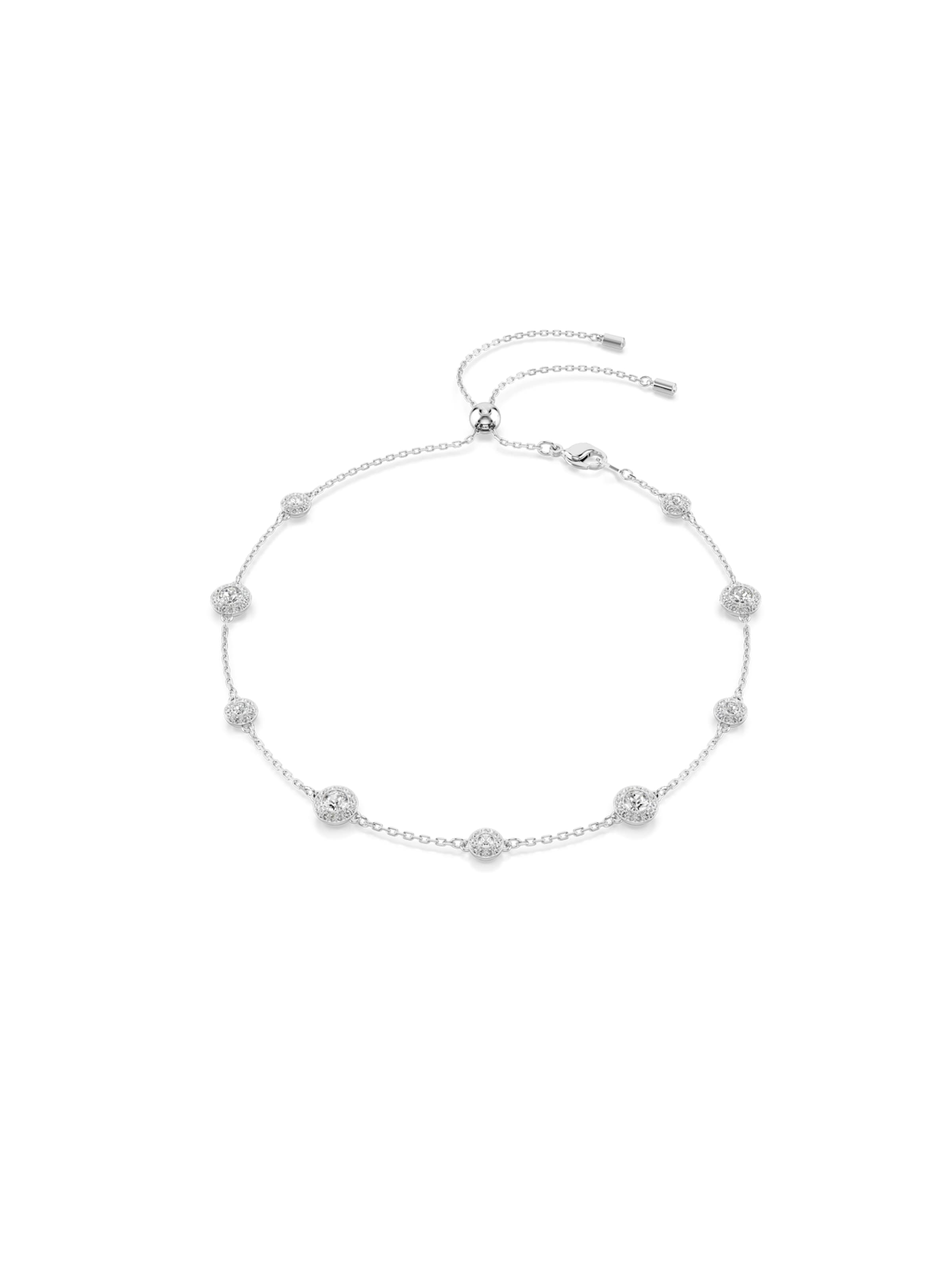 Swarovski Цепочка в Серебристый: спереди