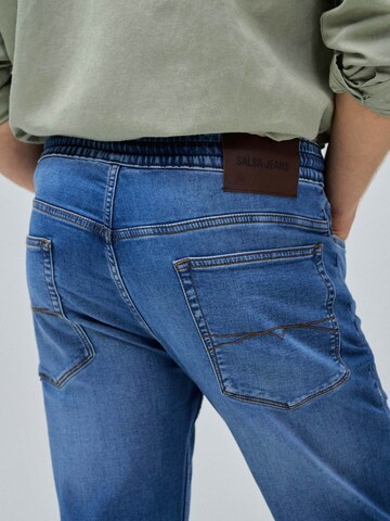 Salsa Jeans Slimfit Hosen 'Jogger' in Blau