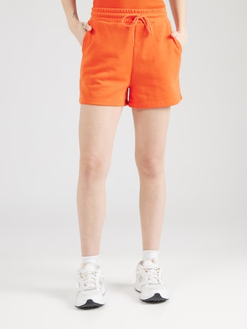 PIECES Regular Trousers 'CHILLI' in Orange: front