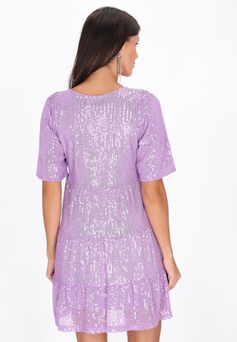 Robe de cocktail faina en violet