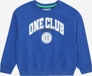 Jack & Jones Junior Sweatshirt 'COLE VOLUME' in Blau: predná strana