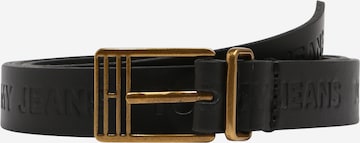 Ceinture Tommy Jeans en noir : devant