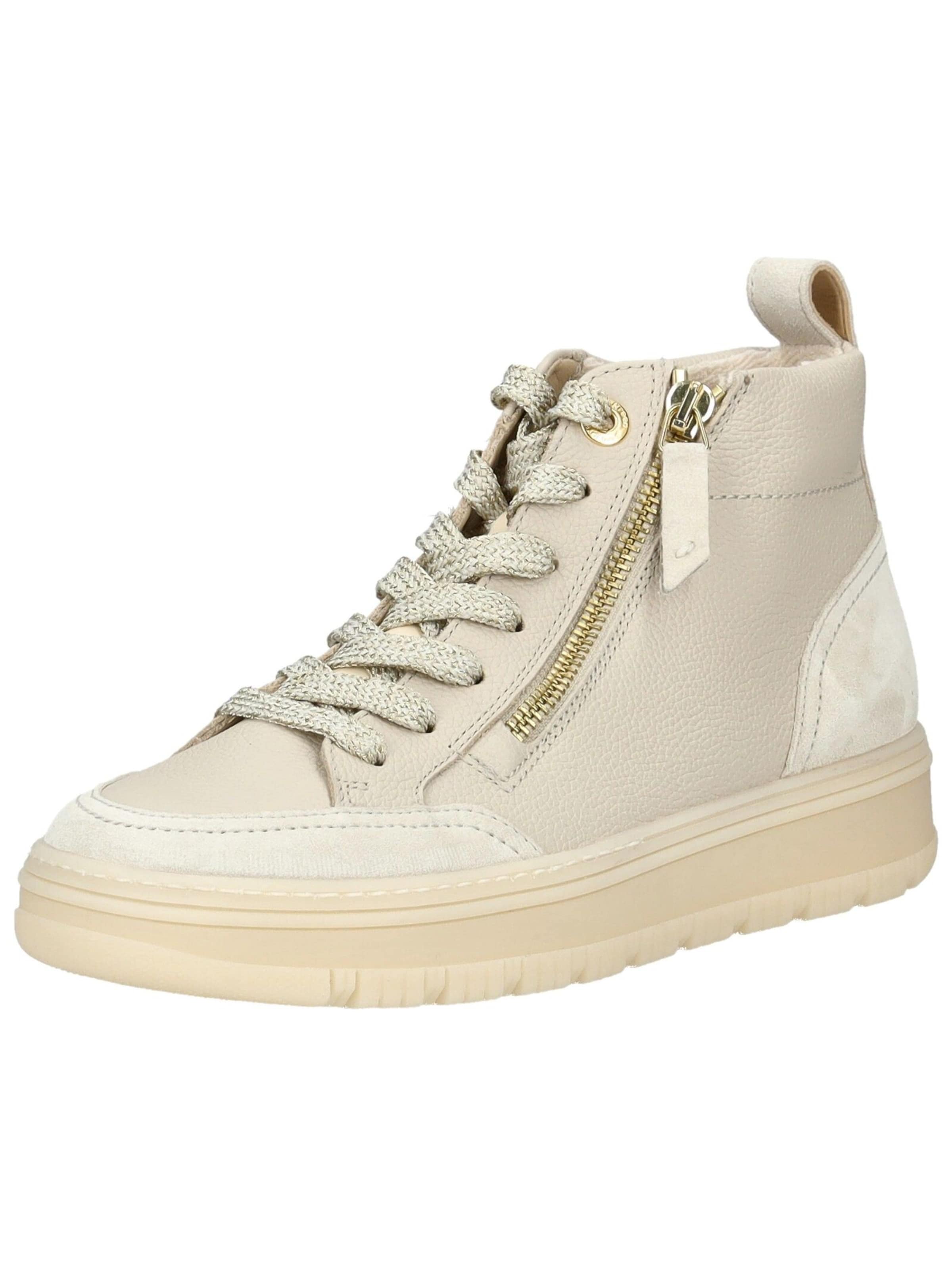 Sneaker alta di Paul Green in beige: frontale