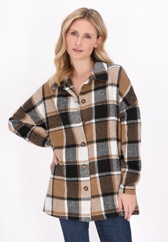 Veste mi-saison usha BLUE LABEL en marron : devant
