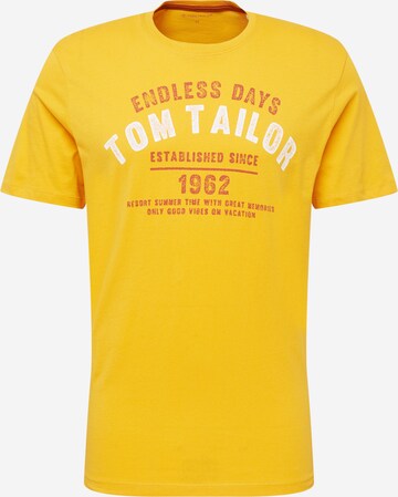 TOM TAILOR Shirt in Geel: voorkant