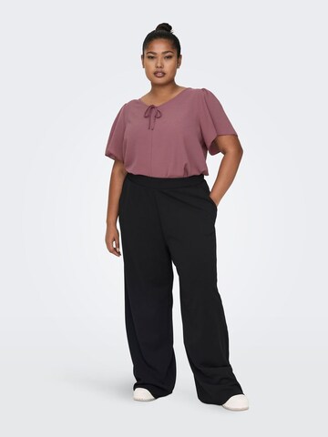 T-shirt ONLY Carmakoma en rose