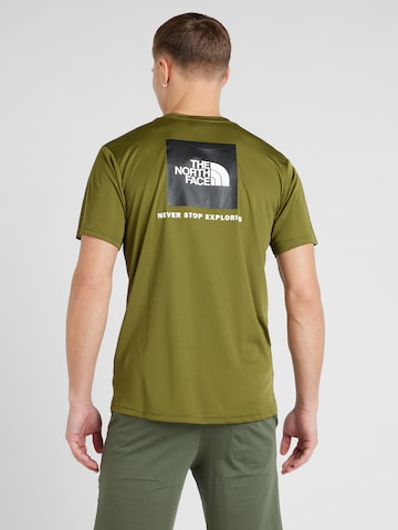 THE NORTH FACE Sportshirt 'Reaxion' in Grün: predná strana