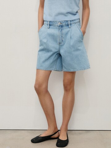 MANGO Loosefit Redős farmer 'MARINA' - kék: elől