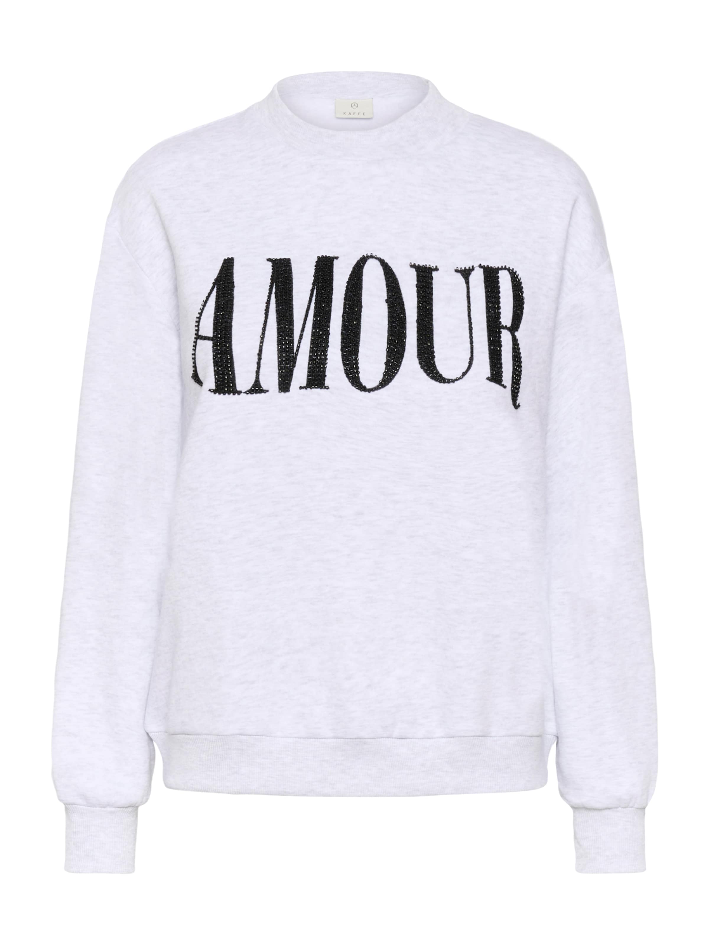 Kaffe Sweatshirt 'KAMelody' in Grijs: voorkant