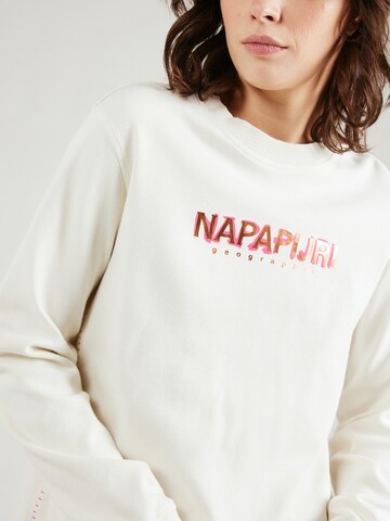 NAPAPIJRI Sweatshirt 'KREIS' i hvit