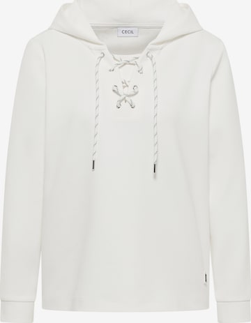 CECIL Sweatshirt in White: front