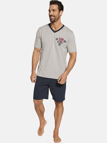 Jan Vanderstorm Pajama short ' Edin ' in Grey: front