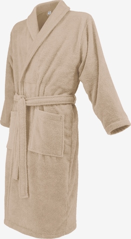 celodoro Bademantel lang 'Home & Spa Collection' in Beige: Vorderseite