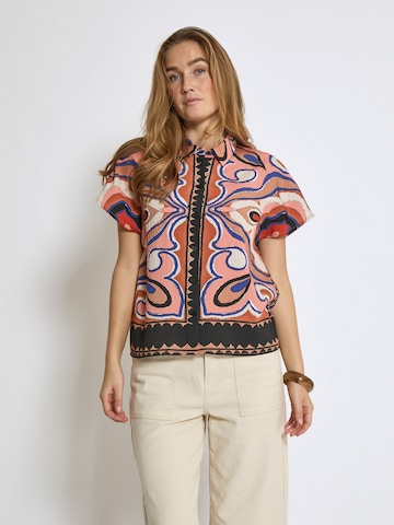 Peppercorn Blouse 'Hanny' in Roze: voorkant