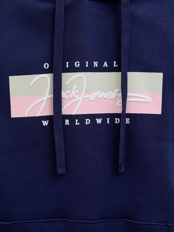 JACK & JONES Sweatshirt i blå