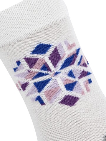 FALKE Socks 'Active Icy Snowstar' in White