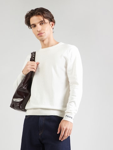 Pepe Jeans Pullover 'Andre' in Weiß: Vorderseite