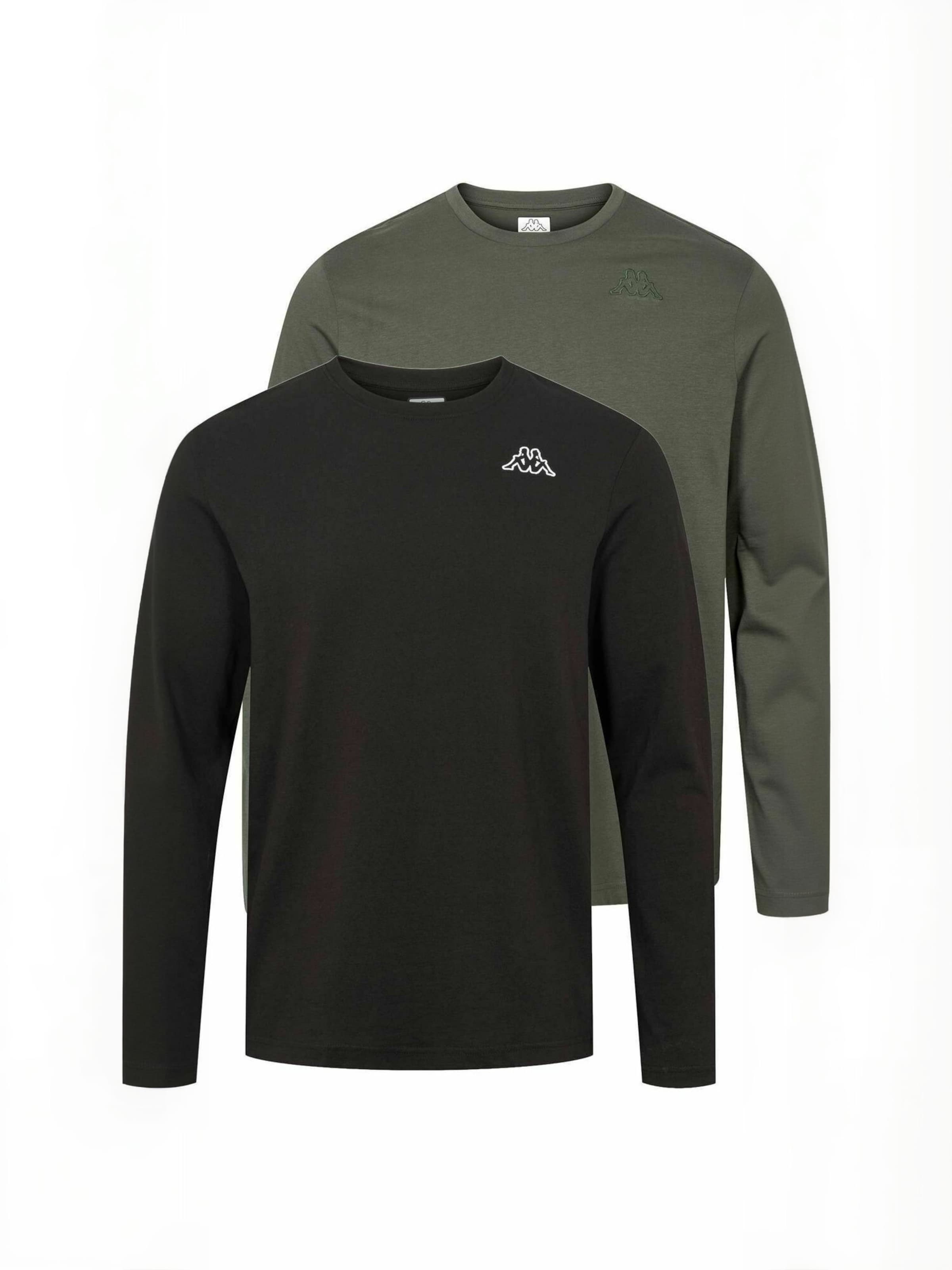 KAPPA Regular Fit Paita ' KMLogo ' värissä vihreä: etupuoli