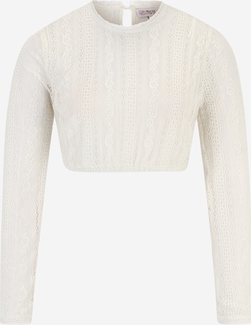 Blouse folklorique 'Luana-Dali' MARJO en blanc : devant