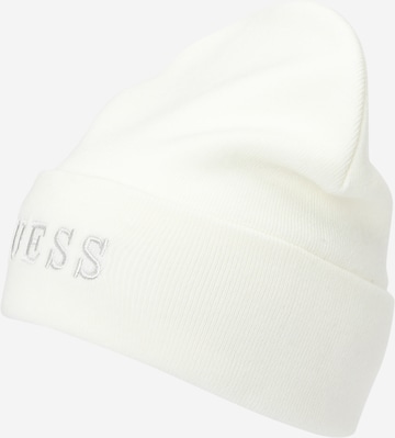 Berretto di GUESS in bianco: frontale