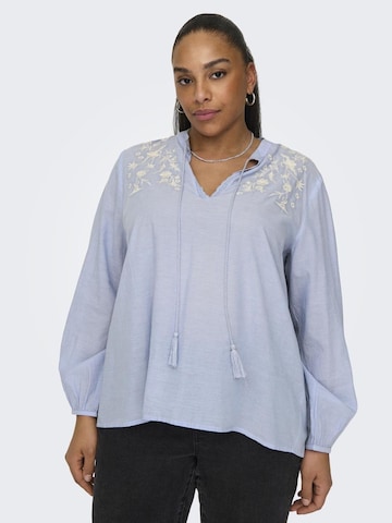 ONLY Carmakoma Blouse in Blue: front