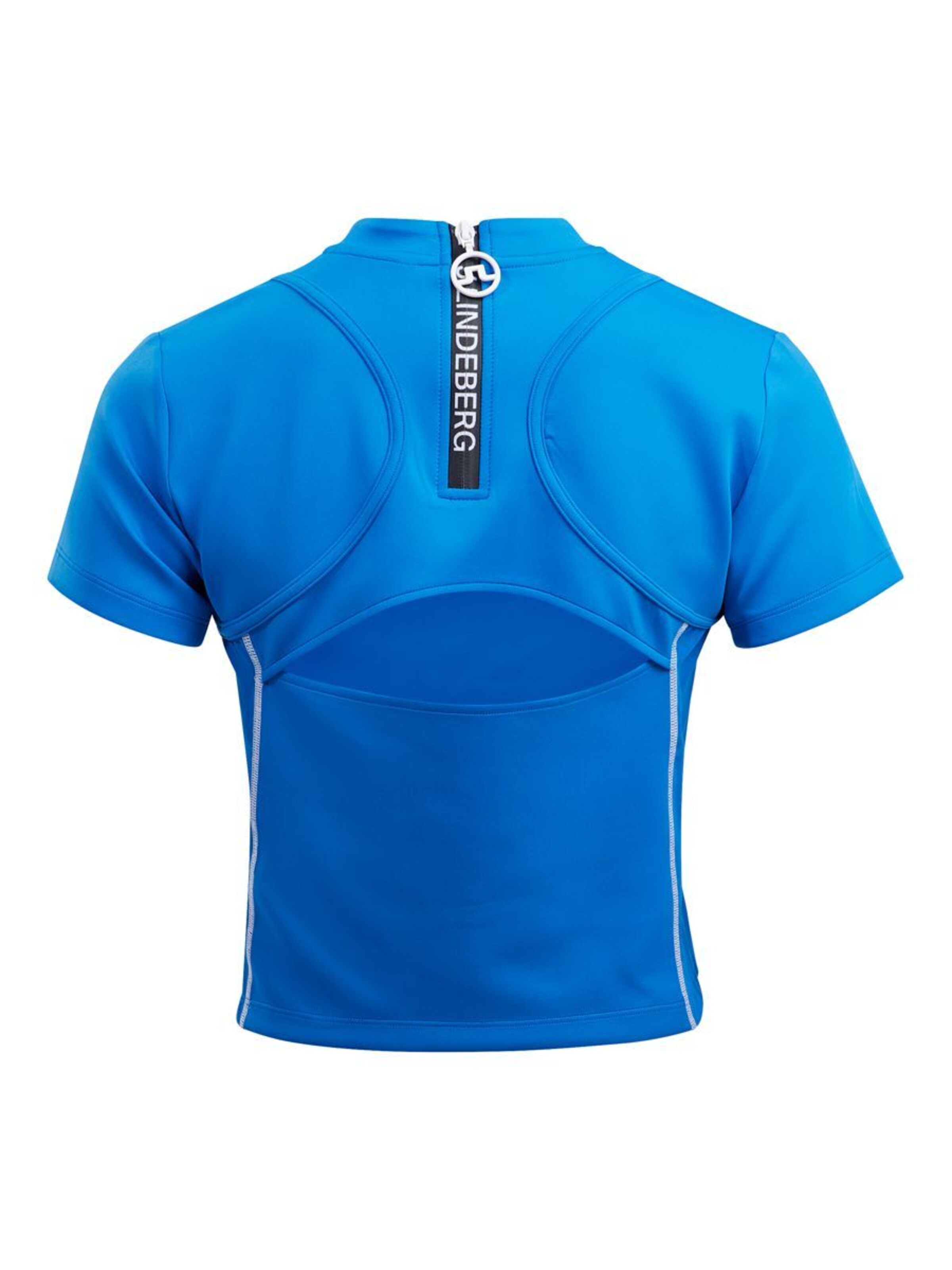 Frauen Sportbekleidung J.Lindeberg Funktionsshirt 'Ahava' in Blau - NG86706