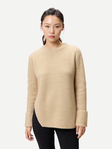 GOBI Cashmere Tröja 'Cashmere Sweater with Detachable Collar' i beige