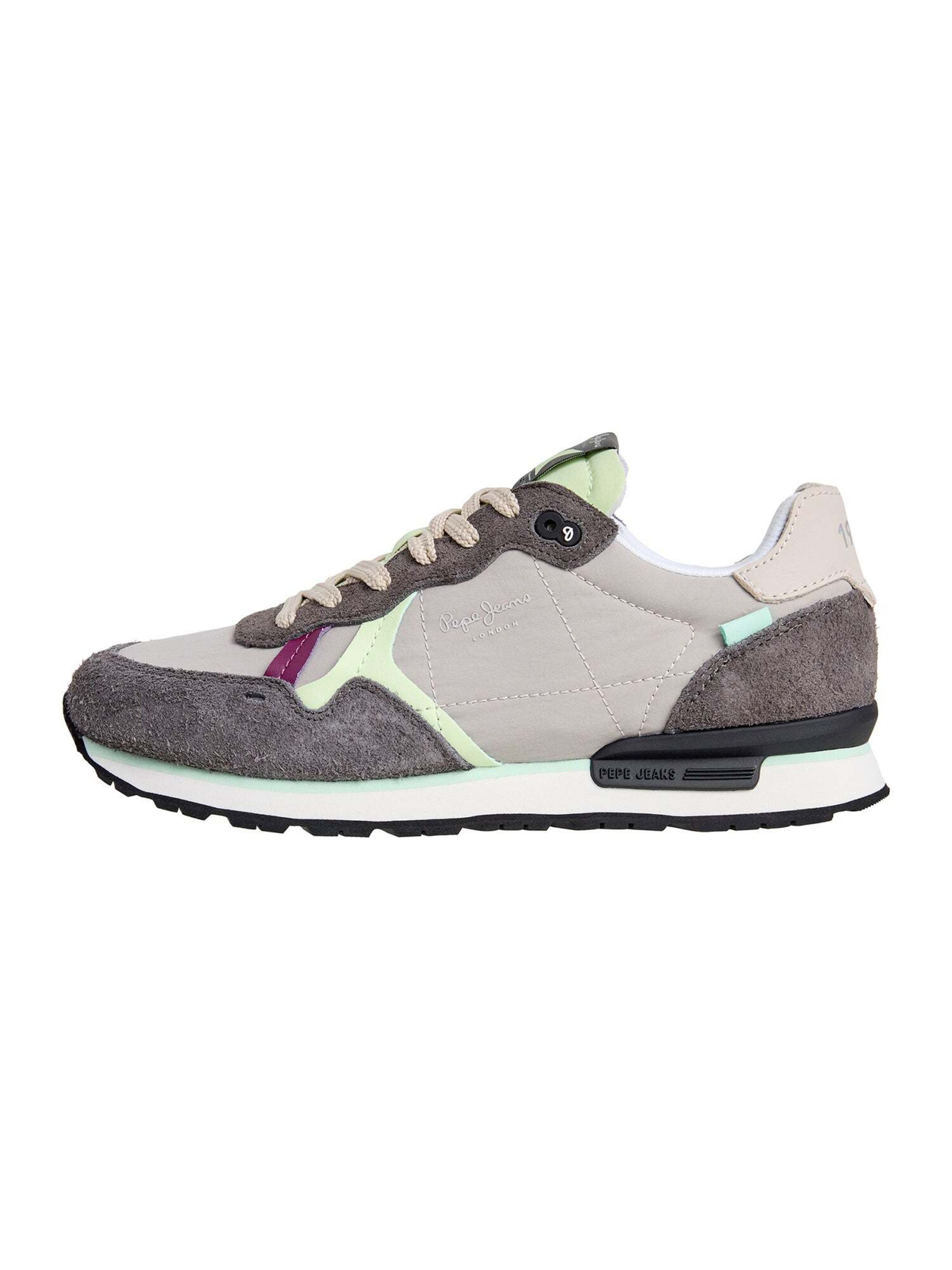 Pepe Jeans Platform trainers 'BRIT AIR W' in Grey: front