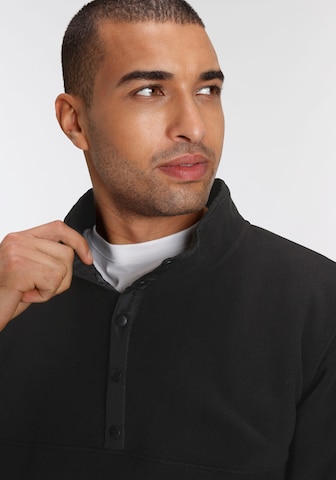 POLARINO Athletic Sweater in Black