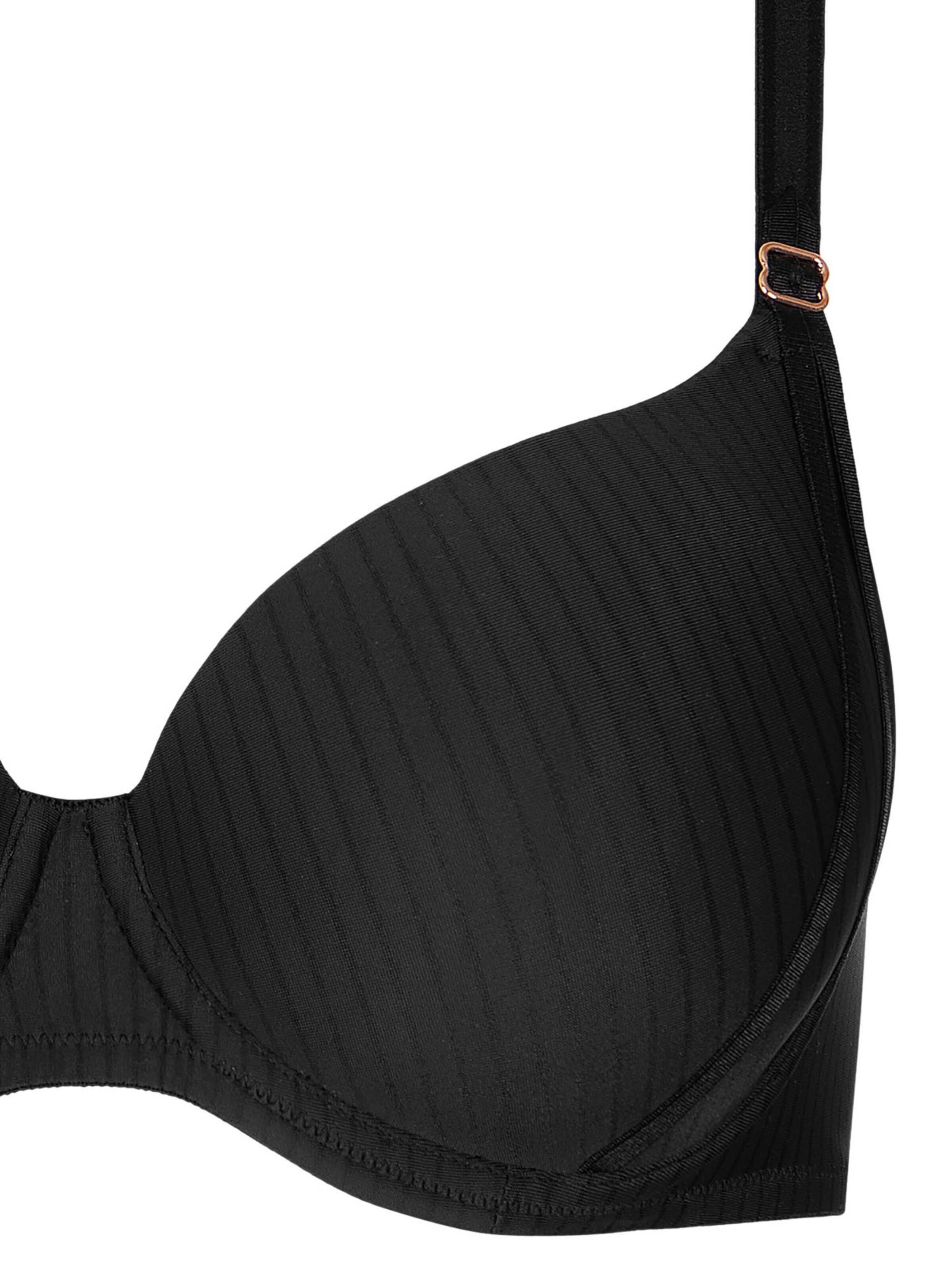 Lisca T-shirt Bra 'Laura' in Black