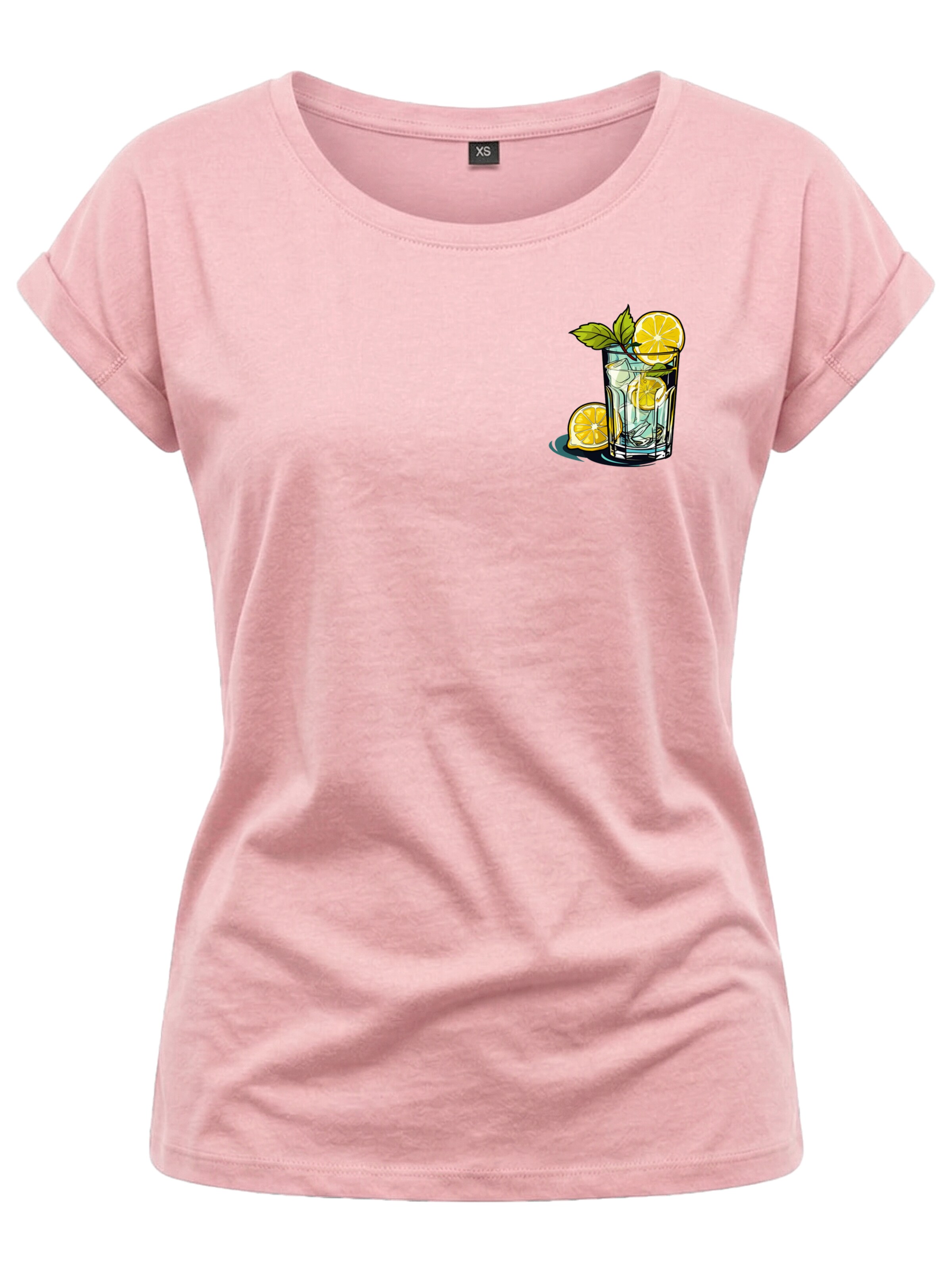 MAKAYA Shirt 'Gin Tonic' in Pink