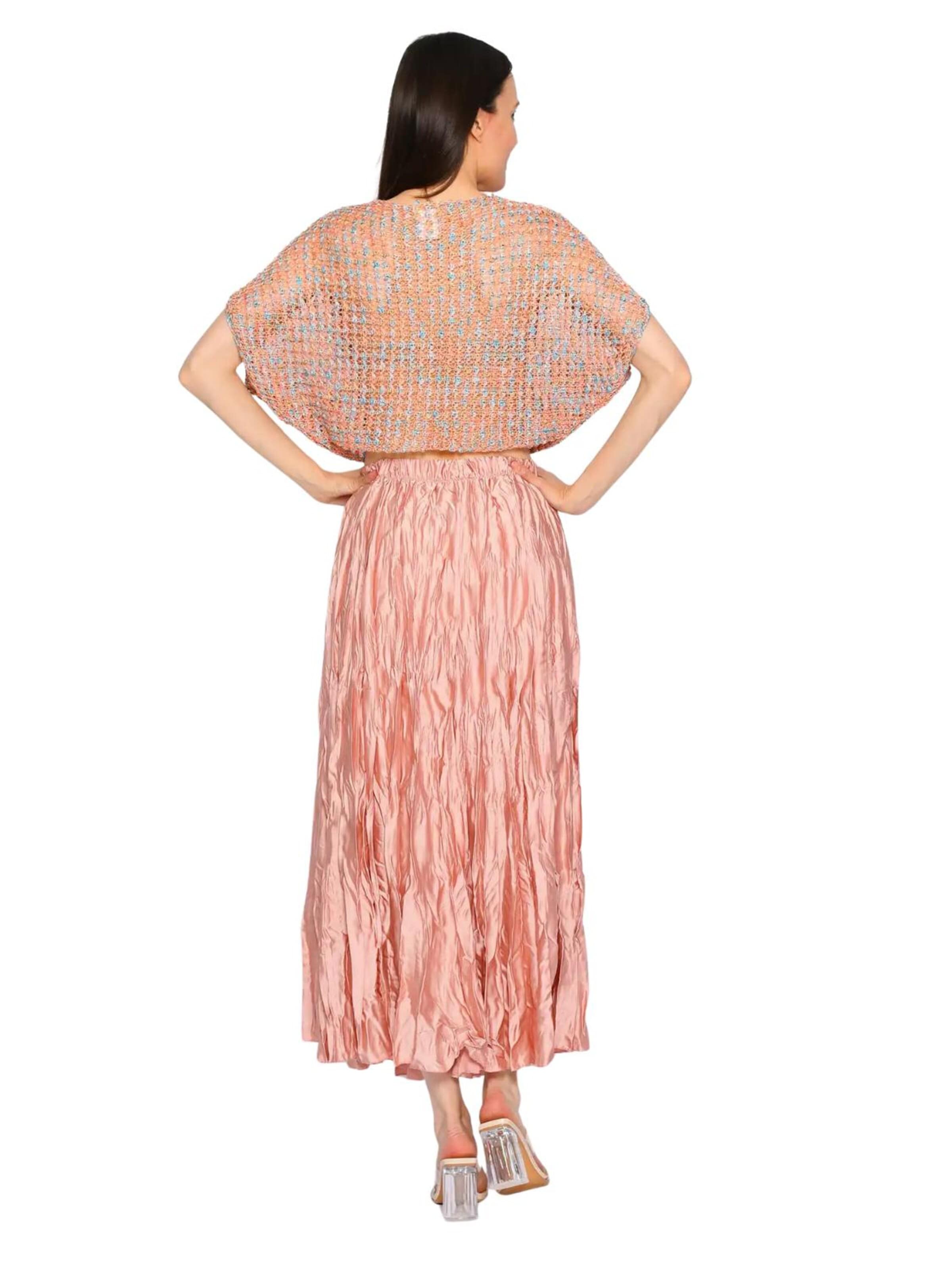 Süel knitwear - Top de punto 'Summer 3D' en naranja