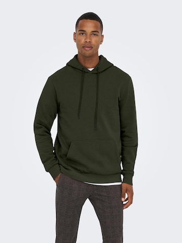 Only & SonsRegular Fit Sweater majica 'Ceres' - zelena boja: prednji dio